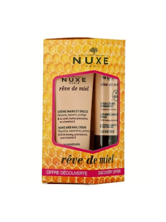 NUXE REVE DE MIEL  STICK LEVRE 4 G+ CREME MAIN 30 ML