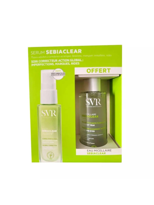SVR sebiaclear serum 30 ml + EAU MICELLAIRE SEBIACLEAR OFFERTE
