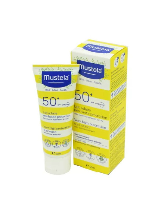 MUSTELA 50+lait bebe waterproof 40ml
