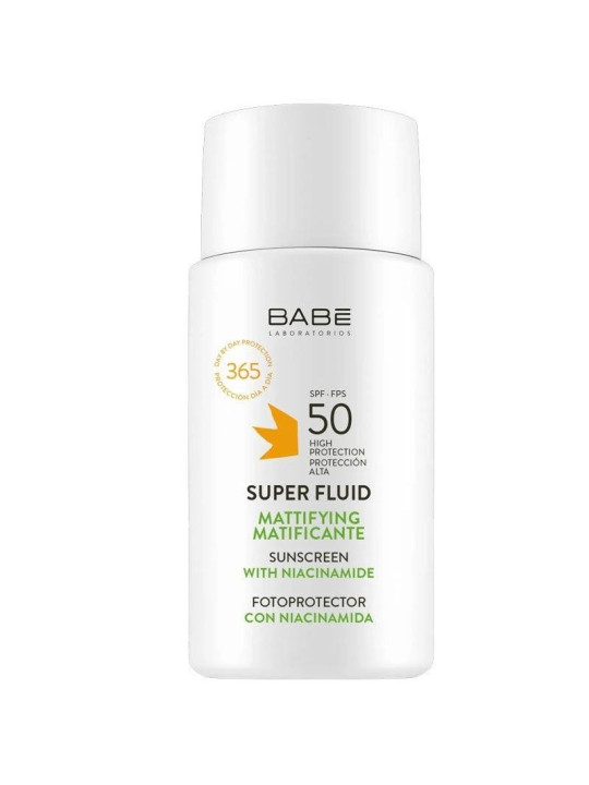 Babé Facial Sunscreen Matifiant Super Fluide Spf 50 + 50 ml