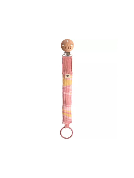 Bibs Attache sucette rose