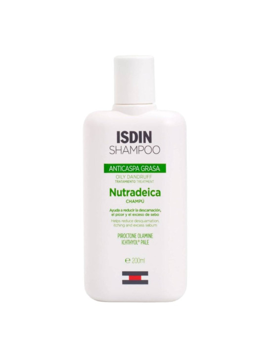 ISDIN Nutradeica shampooing antipelliculaire. Pellicules grasses. 200ml.