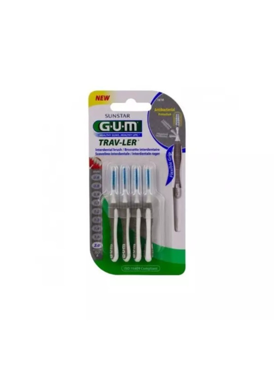 GUM TRAV-LER 1618 Brossette interdentaire 2 mm