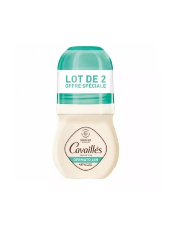 ROGE CAVAILLES DEO DERMATO 48H ROLLON 50 ML LOT DE 2