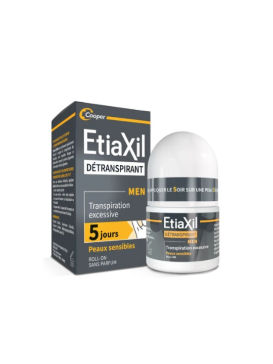 Etiaxil Détranspirant Men Peaux Sensibles Roll-on 15ml