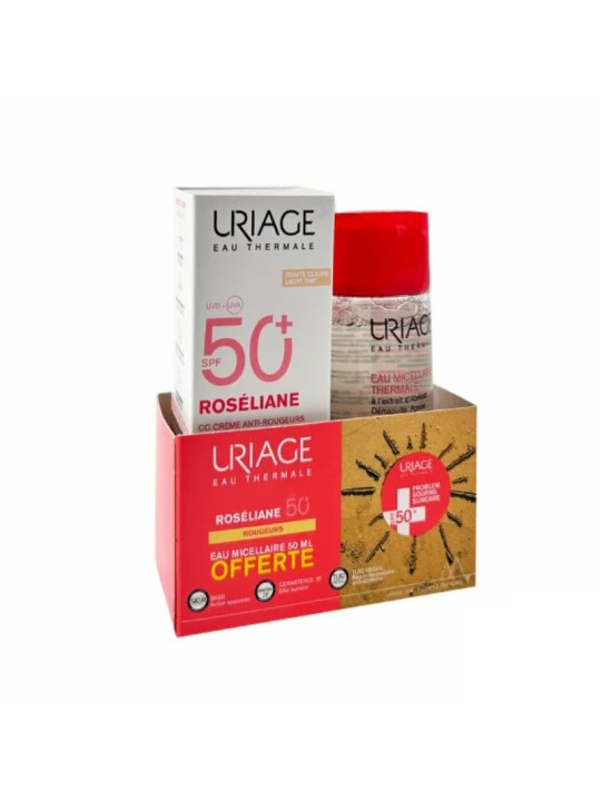 URIAGE roseliane cc creme spf50+ teinte 40ml EAU MICELLAIRE 100ML OFFERTE