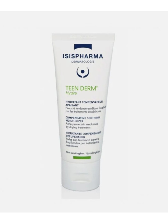 ISISPHARMA TEEN DERM HYDRATANT APAISANT HYDRA PEAUX A TENDANCE ACNEIQUE 40ML