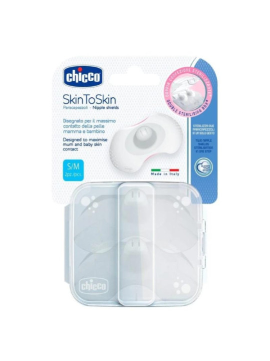 CHICCO 2 BOUTS DE SEINS EN SILICONE S/M / 90330