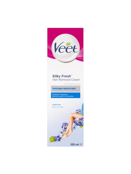 VEET CREME EPILATOIRE POUR PEAU SENSIBLE 100ML BLEU