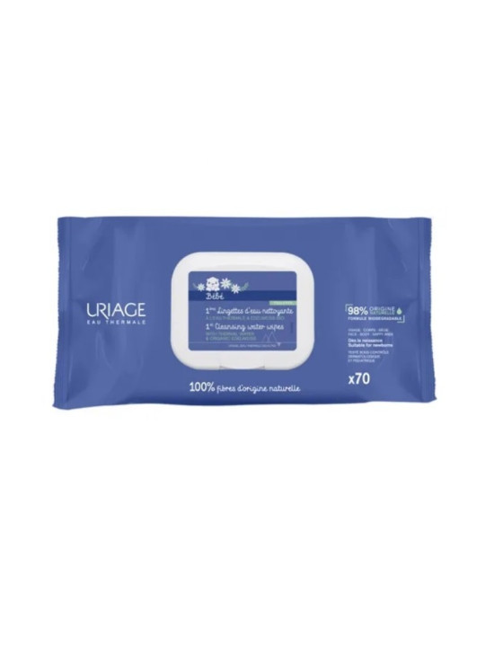 URIAGE Bebe 1eres Lingettes Nettoyantes 70 Lingettes