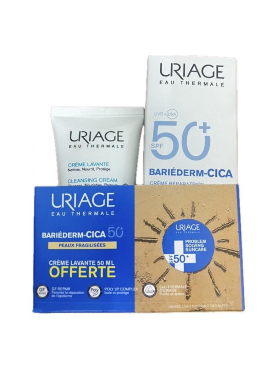 PACK URIAGE BARIEDERM CICA CREME SPF50+ 40ML+CREME LAVANTE 50ML (OFFERTE)