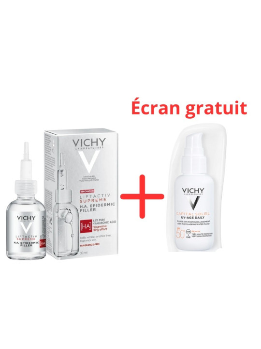 VICHY LIFTACTIV SUPREME HA 30ML + UV CAPITAL SOLEIL GRATUIT