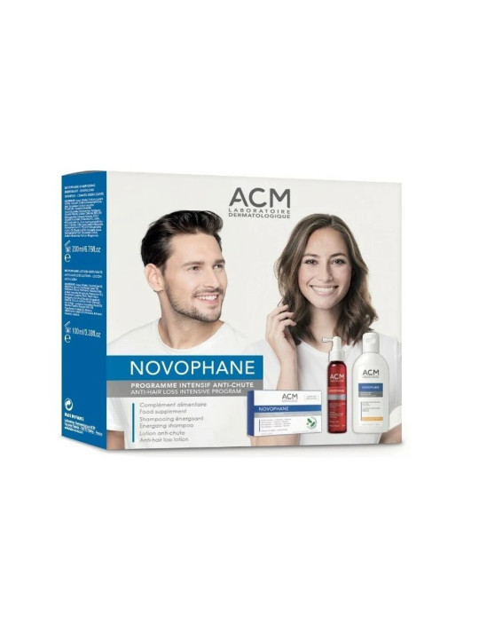 ACM COFFRET NOVOPHANE PROGRAMME INTENSIF ANTI-CHUTE , SHAMPOOING ÉNERGISANT 200ML GRATUIT