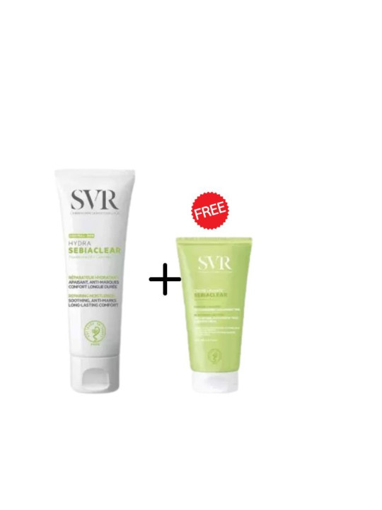 SVR sebiaclear hydra creme 40ml + CREME LAVANTE SEBIACLEAR OFFERTE