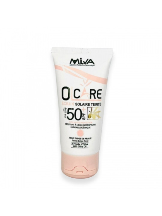 OLCARE 50+ ecran teinte beige rosee 50 ml