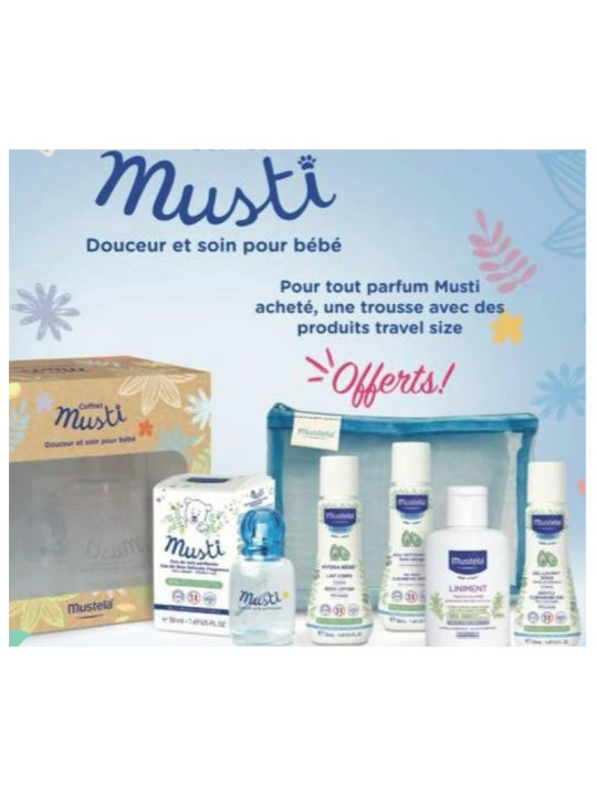 COFFRET MUSTI + Produits Travel Size MUSTELA
