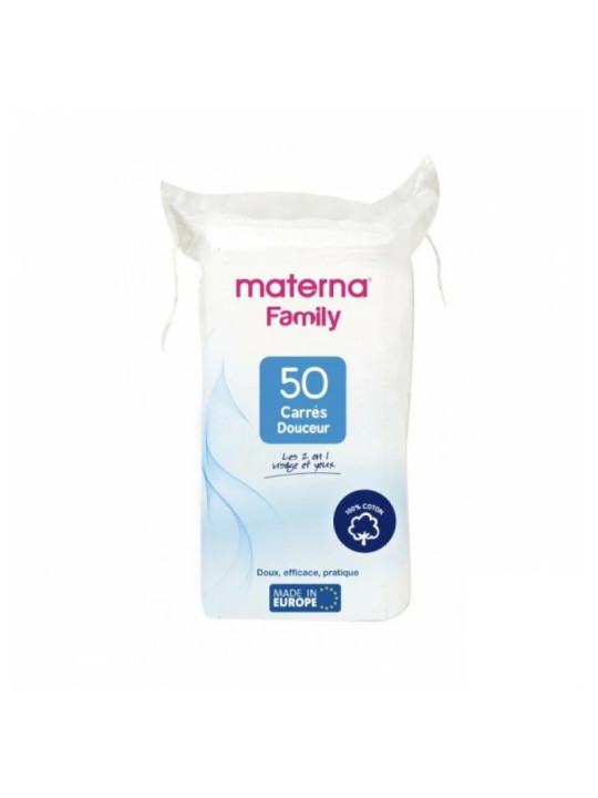 MATERNA CARRE  DÉMAQUILLANTS BOITE DE 50