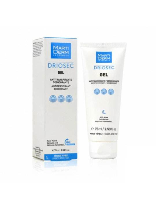 MARTIDERM Driosec Gel Anti-Transpirant - Mains et Pieds 75ML