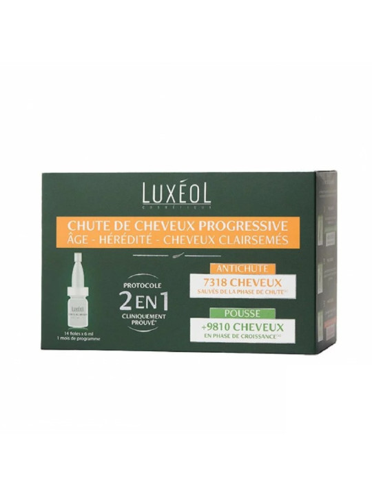 LUXEOL chute de cheveux progressive 2EN 1