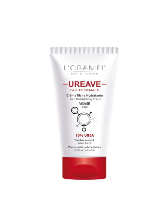 L'ORAMEL ureave crème hydratante visage 10% urea 75ml