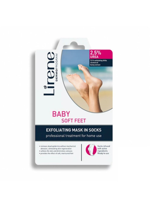 LIRENE chaussetes exfoliante pieds 2.5%