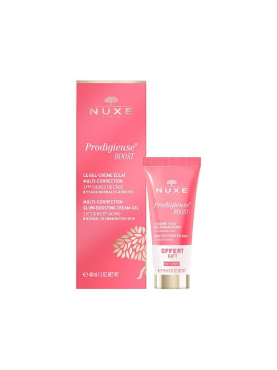 NUXE Prodigieuse Boost Le Gel-Crème Éclat Multi-Correction 40 ml + Le Baume-Huile Récupérateur Nuit 15 ml Offert