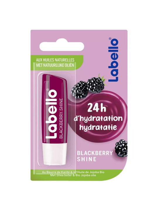 LABELLO Baume à lèvres blackberry shine aux huiles naturelles