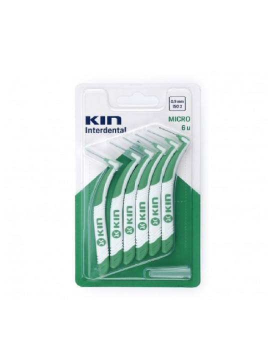 KIN brossette micro0.9mm micro 6 unites(vert)