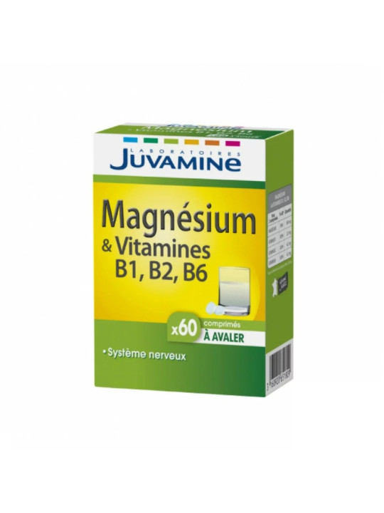 JUVAMINE magnesium & vitamines b1 b2 b6 60 comprimes B/60CP