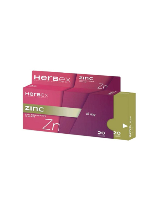 HERBEX zinc bt/20 gel