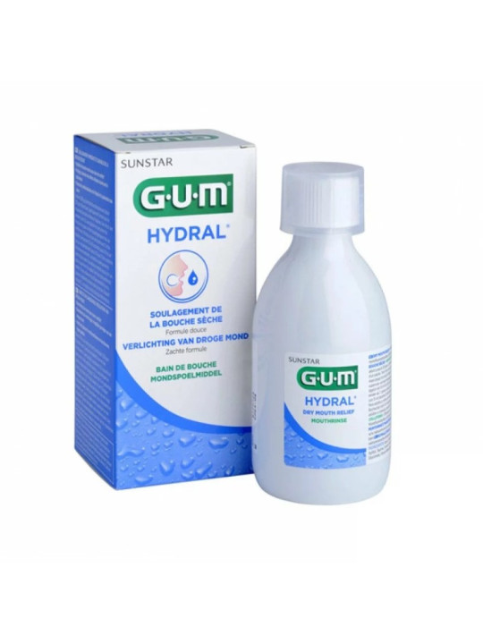 GUM hydral bain de bouche bouche seche 300 ml