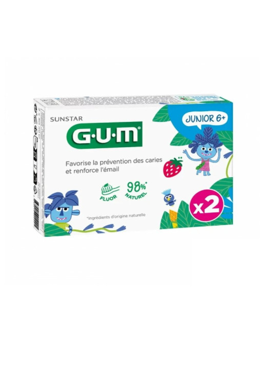 GUM dentifrice junior pack duo 6+ ans 3004