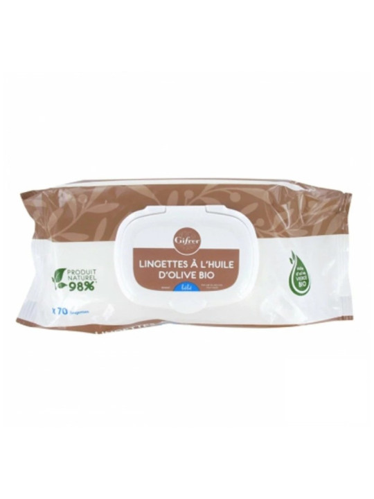 GIFRER LINGETTES BB HUILE D'OLIVE 70 LINGETTES