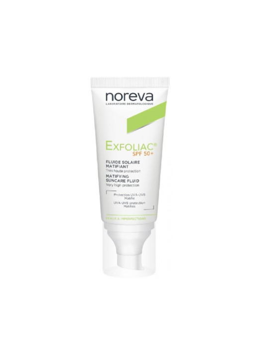 Noreva Exfoliac Fluide Solaire Matifiant SPF50+ 40 ml