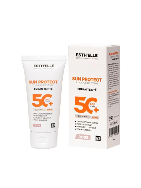 ESTH'ELLE ecran 50+sun protect rose 50 ml