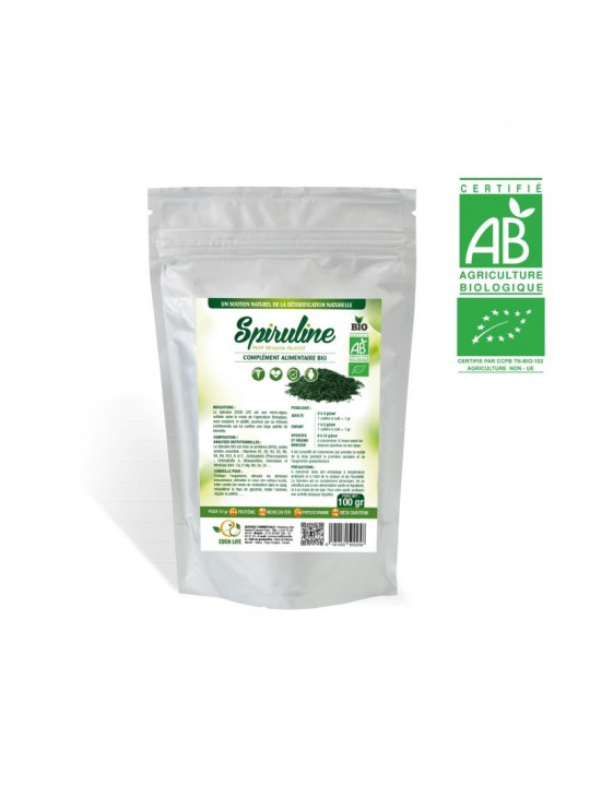 EDEN LIFE SPIRULINE PAILLETTES 100 GR