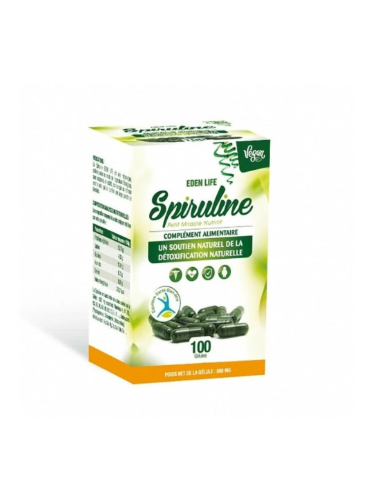 EDEN LIFE SPIRULINE GELLULE BOITE DE 100