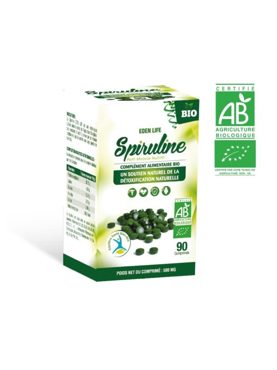 EDEN LIFE SPIRULINE COMPRIMEES BT/90 CP