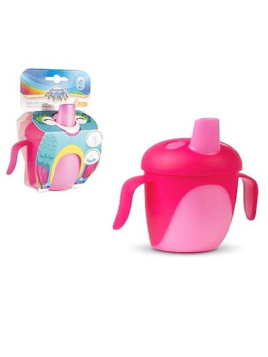 CANPOL BABIES  tasse inversable rouge tropical 9m+ 240ml ref76/001