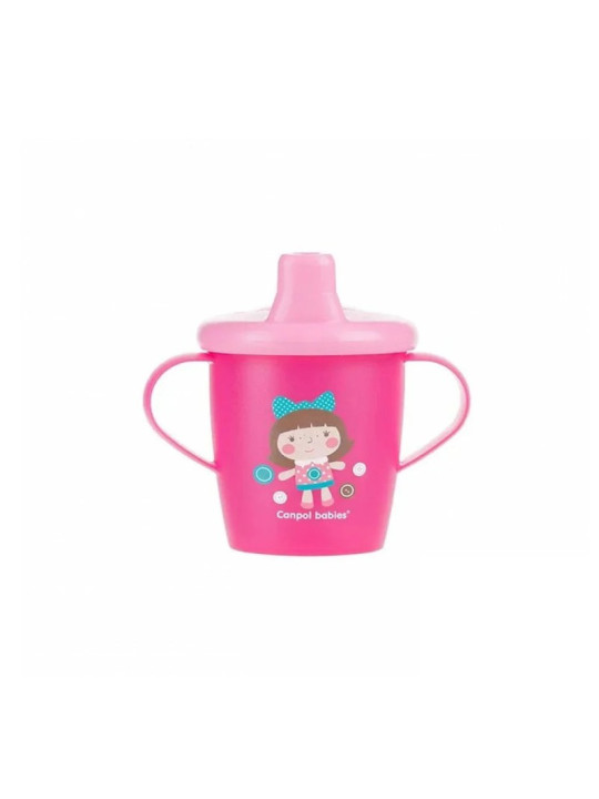 CANPOL BABIES tasse anti deversement toys rose  250 ml ref.31/200