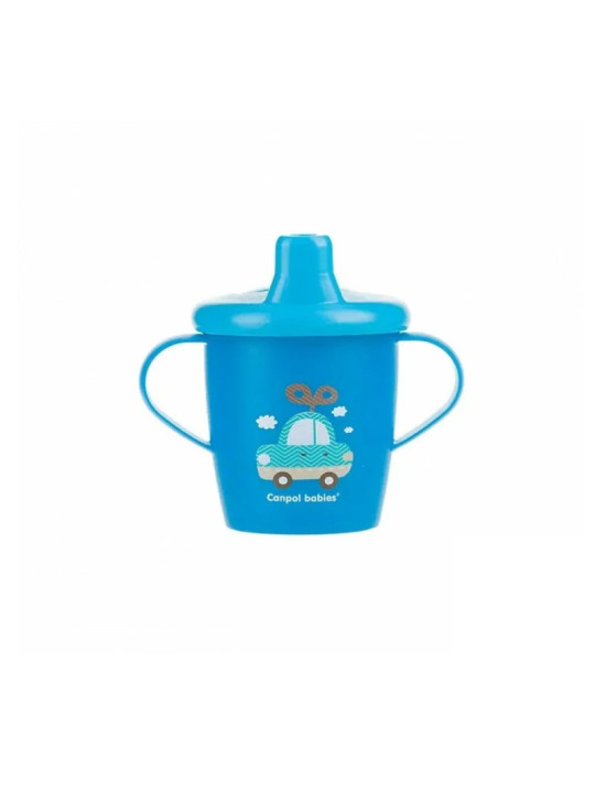 CANPOL BABIES Tasse Anti Deversement toys bleu  250 ml ref.31/200
