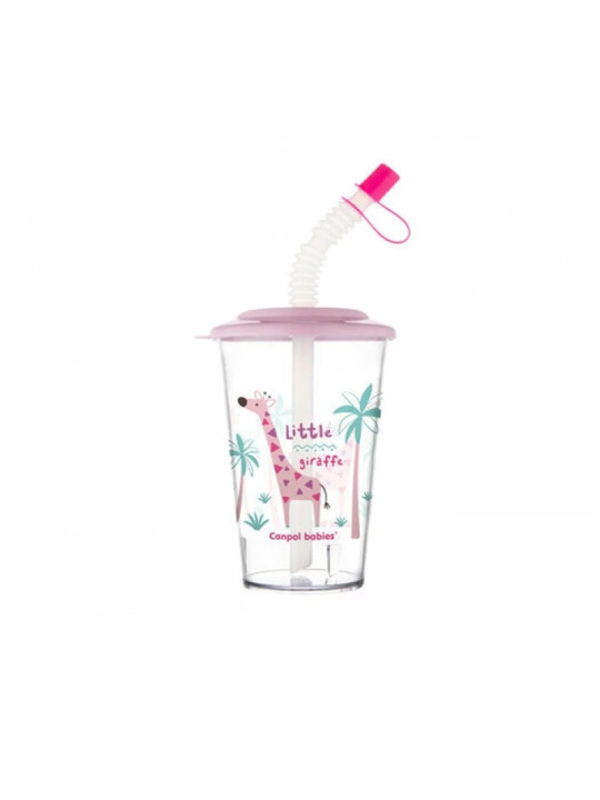 CANPOL BABIES Tasse avec Couvercle et Paille  320 ML REF.4/112