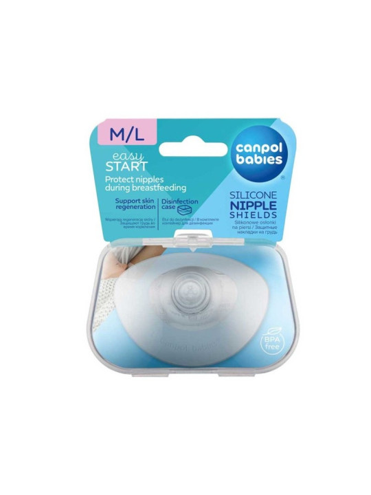 CANPOL babies Protège mamelon en silicone  "L" BT/2.REF 18/603