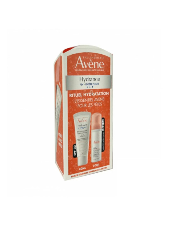 AVENE RITUEL HYDRATATION HYDRANCE UV LÉGÈRE + MOUSSE NETTOYANTE 50ML OFFERTE