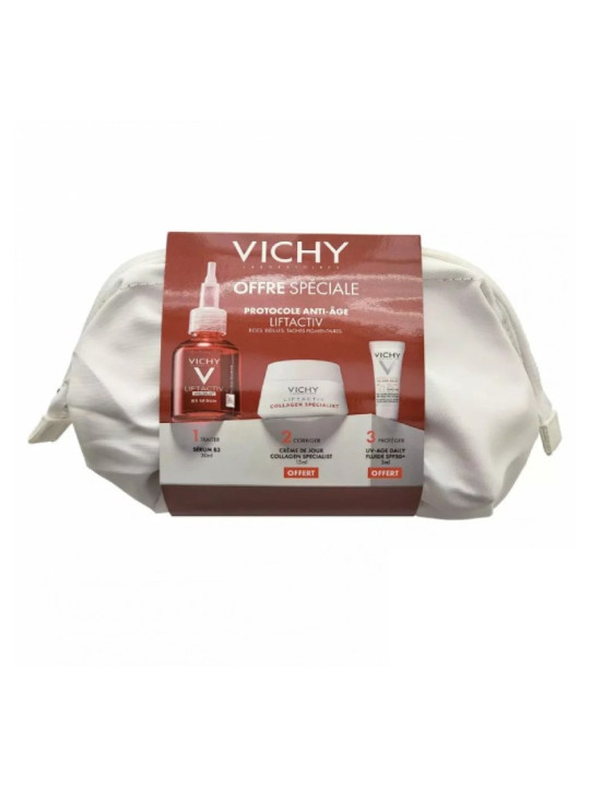 VICHY TROUSSE ANTI-AGE SERUM B3+CREME DE JOUR  COLLAGEN +FLUIDE SPF50+ OFFERT