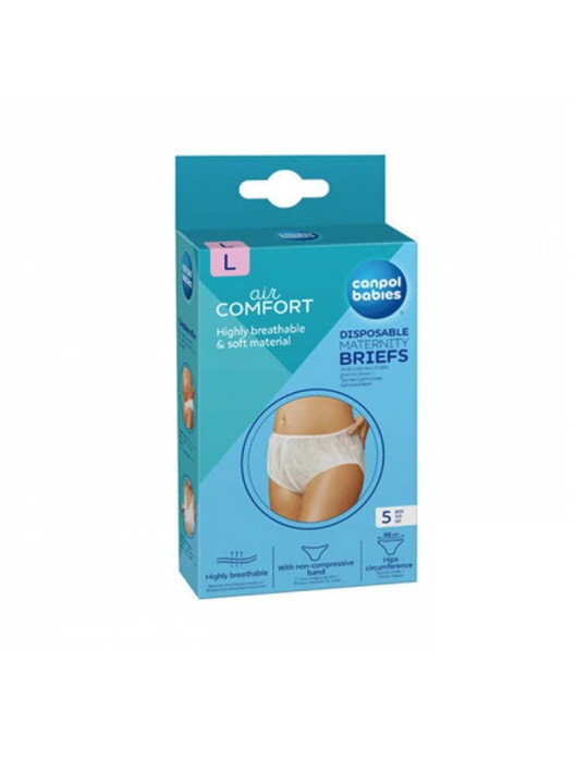 CANPOL BABIES  culottes de maternite jetable bt/5   "L"