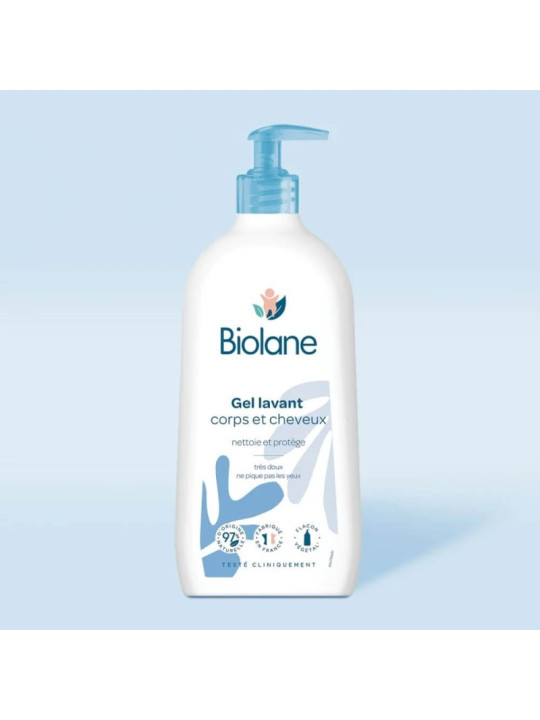 BIOLANE GEL LAVANT CORPS ET CHEVEUX 350ML