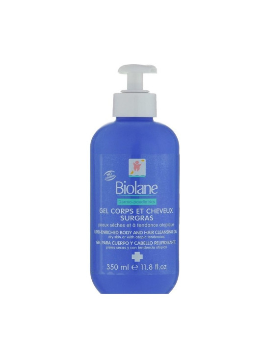 BIOLANE GEL CORPS ET CHEVEUX SURGRAS 350ML