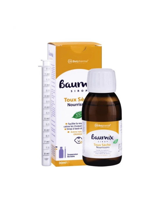 BAUMIX SIROP TOUX SECHE NOURRISSANT 90 ML
