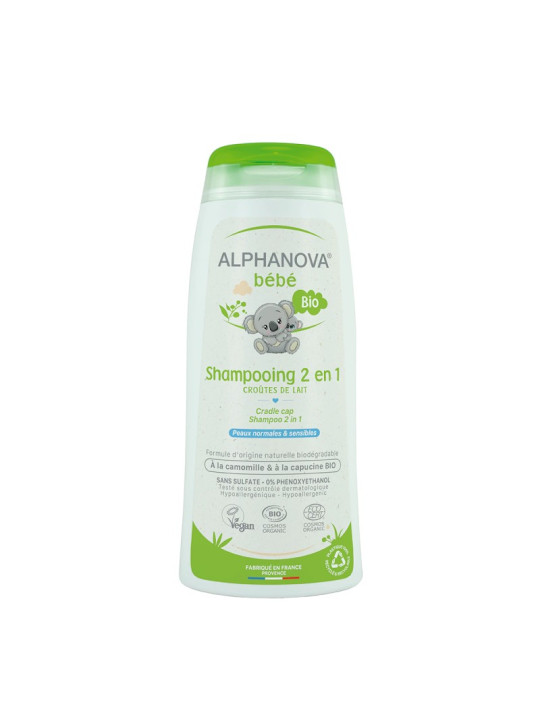 ALPHANOVA SAMPOOING CROUTE DE LAIT 2EN 1 200 ML